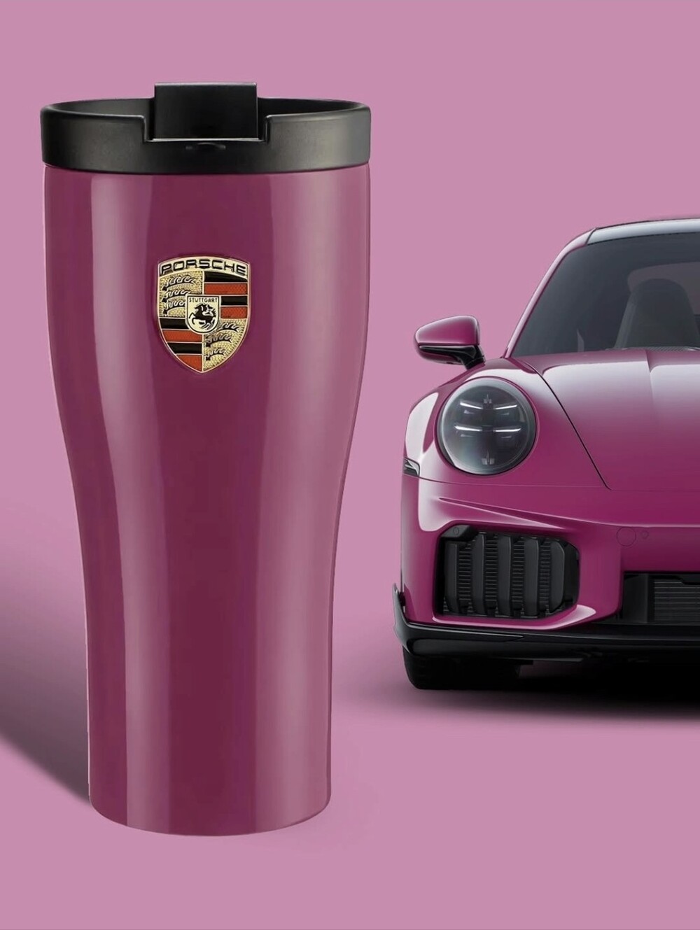 Official Porsche Rubystar Red Thermos Cup SOLD OUT COLOR RARE